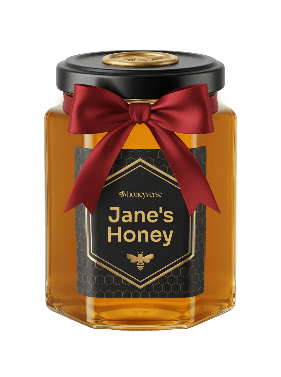 Honey jar gift box for adoption recipient
